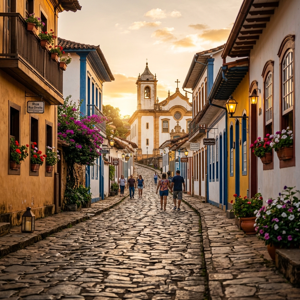 Vista clássica de Pirenópolis, Goiás